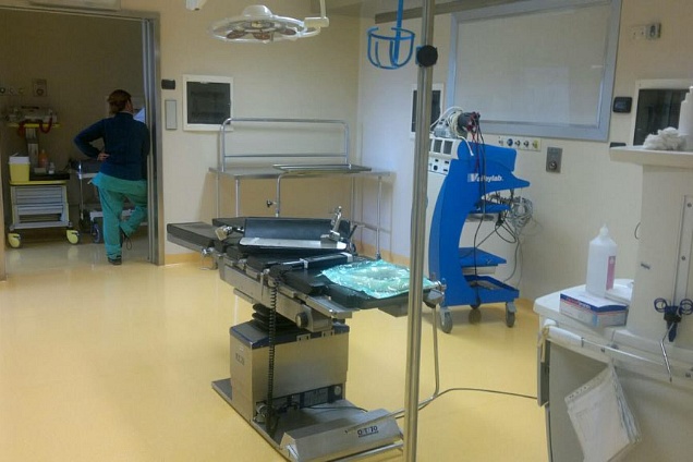 sale operatorie presso ospedale israelitico in via Fulda (ROMA)