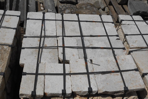 Recuperando Brick and Stone Pavimentazioni in pietra bianca antiche - 4