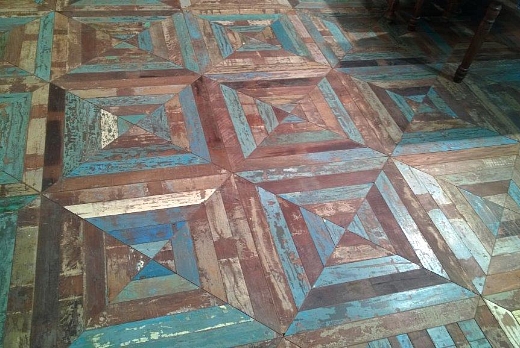 Artepronta s.a.s. pavimento in teak antico colori originale - 1