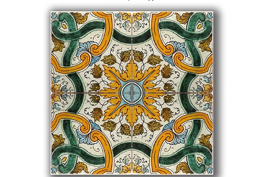 Ghenos Mattonella in maiolica - 2