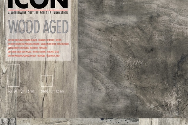 ICON AGED WOOD disponibile in 60x120 e 60x60 