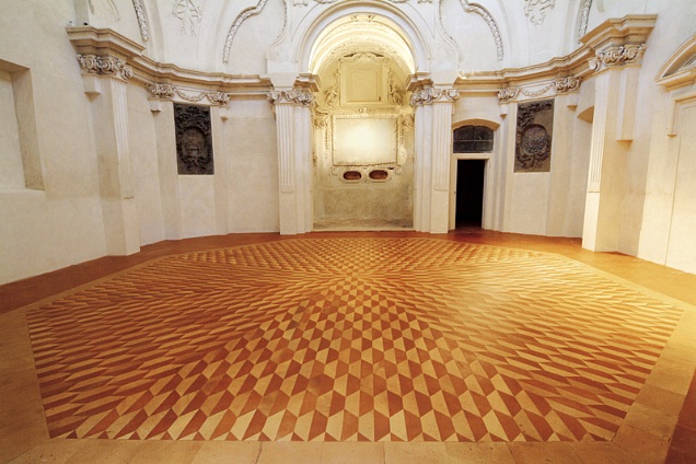 Fornace Polirone, esempio di pavimento disegnato