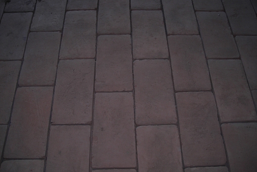 Un percorso del pavimento in Cotto Pressobeton della Casina Valadier