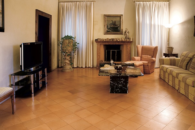 Fornace Polirone, esempio di pavimento Rosato