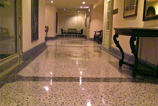 Risultato finale pavimento in seminato alla veneziana