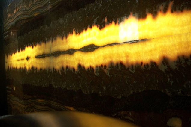 venature in evidenza retroilluminando l