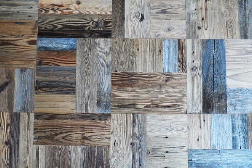 Antico Trentino Srl Mosaico in abete prima patina blu/grigio/bronzo - 4