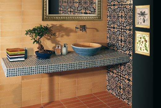 Ceramica di Vietri Francesco De Maio Fiori Scuri - 1