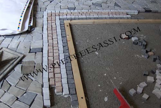 Pietre e Sassi   pavimento in palladiana e mosaico di marmo - 5