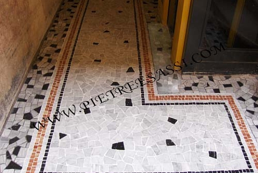 Pietre e Sassi   pavimento in palladiana e mosaico di marmo - 6
