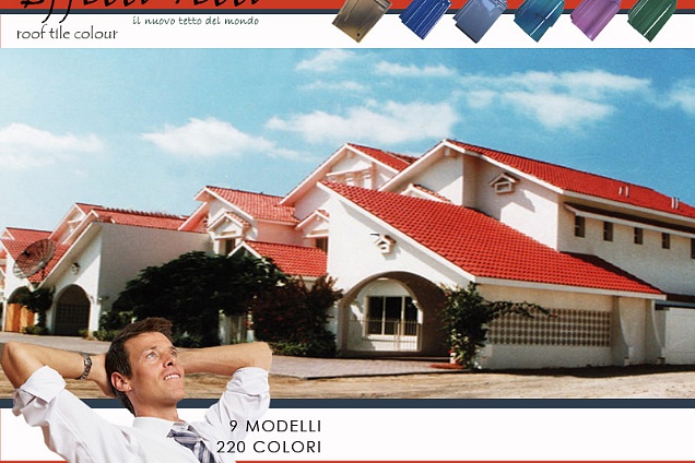 tetto colore rosso