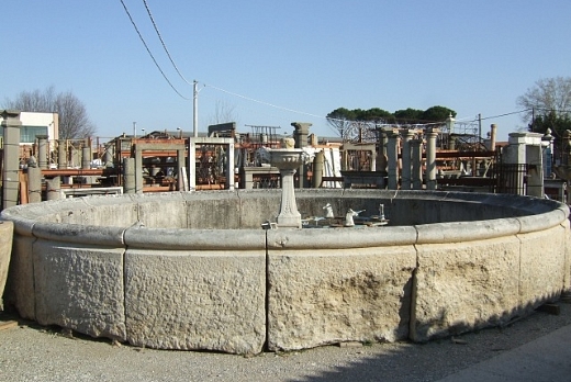 Recuperando Brick and Stone Fontana in pietra da centro giardino - 2