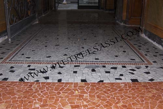 Pietre e Sassi   pavimento in palladiana e mosaico di marmo - 7