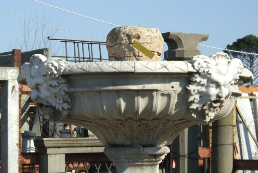 Recuperando Brick and Stone Fontana in pietra da centro giardino - 3