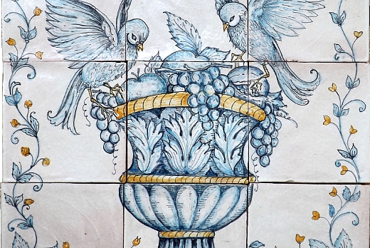 Ghenos Pannello "Vaso con uccellini" - 1