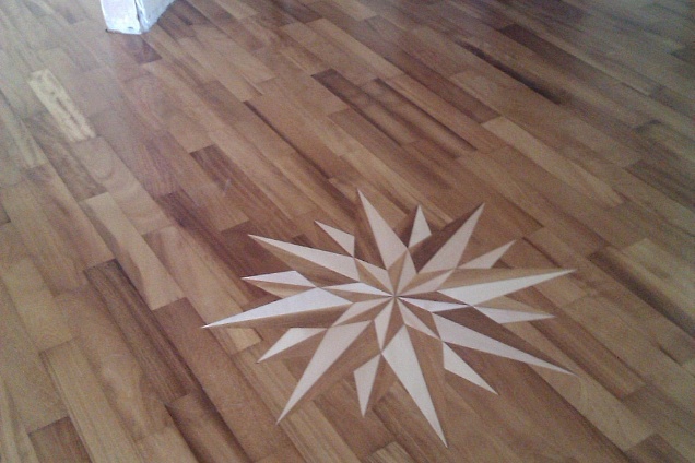 rosone con montaggio in diagonale 