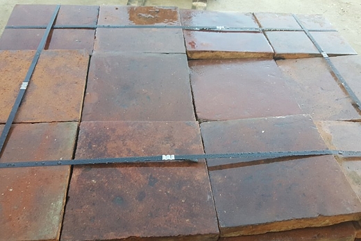 Antiche Demolizioni Pavimento di Recupero in Cotto Quadrato - 5
