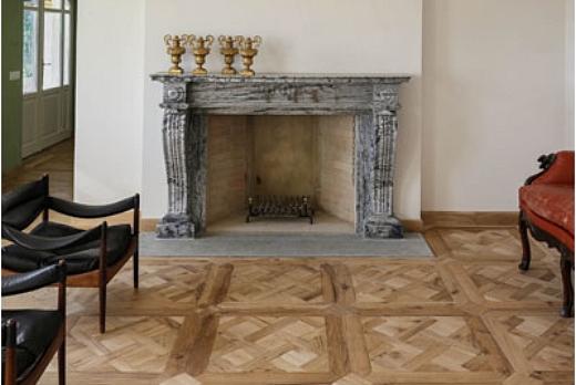 Pietrantica di Paolo Virano pavimento in rovere antico - 1