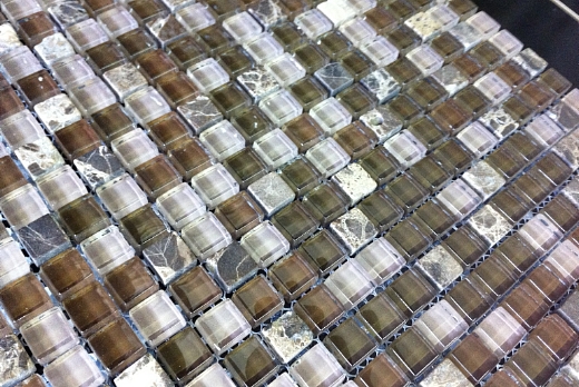 Ceramiche Sassuolo SM di Sacchi Marco Mosaico in marmo e vetro satinato € 95,00 Mq - 1