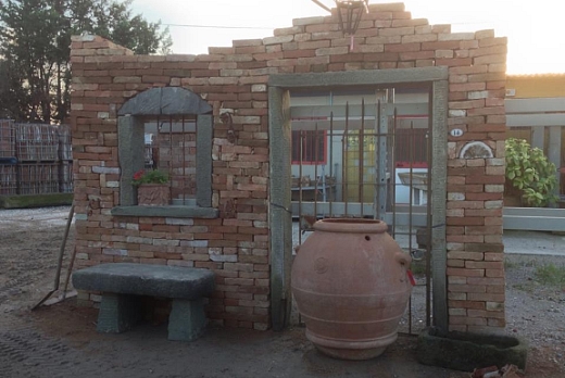 Recuperando Brick and Stone portale in pietra arenaria antico - 1