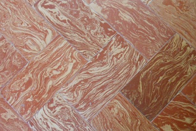 Fornace Polirone, esempio di pavimento Variegato - Medone Lombrado