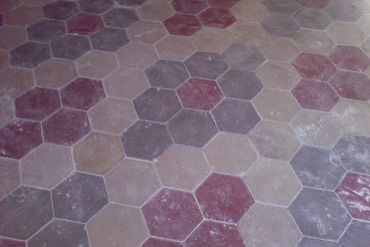 Pavimenti Sansone Esagono in pastina e graniglia. - 1