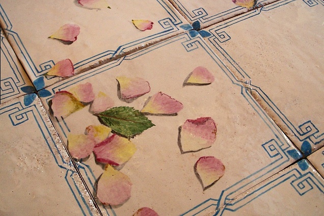 riproduzione di pavimento in maiolica