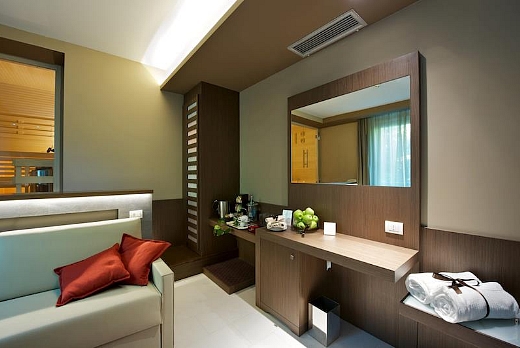 Wellness room Hotel Villa dei Platani Foligno
Vista verso la sauna