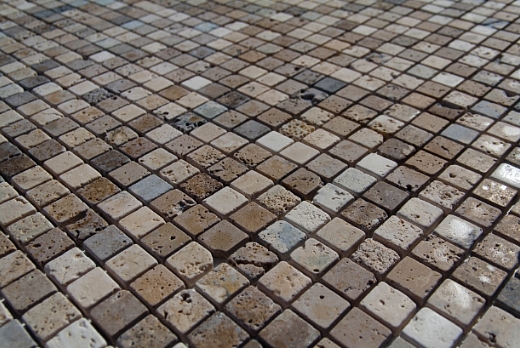 PDR srl Mosaco Travertino Burattato 2.5x2.5 - 2