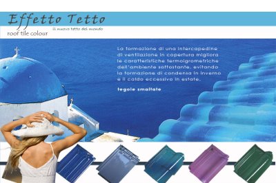 tegole smaltate per rivestimento esterno dei tetti