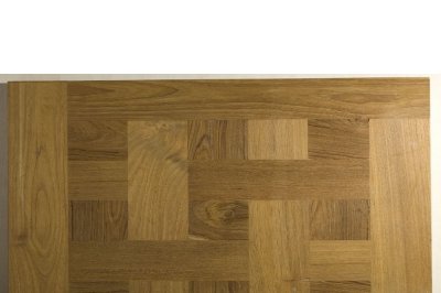 Parquet a quadrotti in Teak Antico
