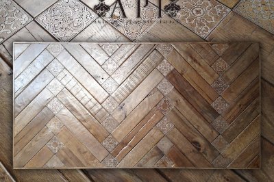 PARQUET A SPINA DI PESCE ARTISTICO