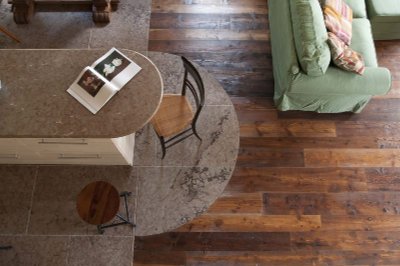 Pavimento parquet in legno antico di recupero