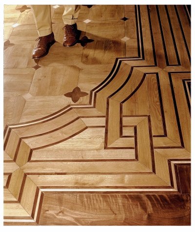 Parquet artistico intarsiato — SOLS - Interni di Prestigio