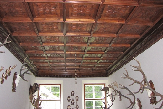 Artepronta s.a.s. Soffitto in legno intersiato a cassettoni, a mano - 2