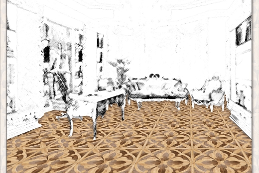 A P I - Antichi Pavimenti Italiani Pavimento in legno antico - Modello GIOTTO - 8