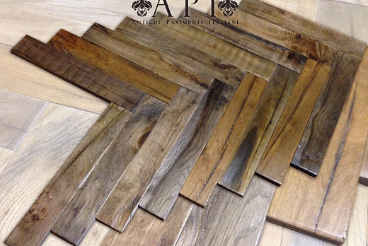 A P I - Antichi Pavimenti Italiani Pavimenti in legno Antico a Spina Di Pesce - 4