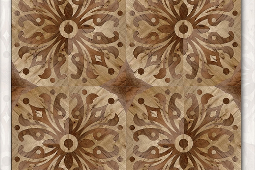 A P I - Antichi Pavimenti Italiani Pavimento intarsiato a Quadrotti - Modello GERLI - 6