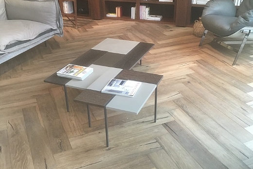 Strada Legnami & Parquet srl Rovere smoked spina di pesce all italiana - 1