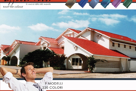 tetto colore rosso
